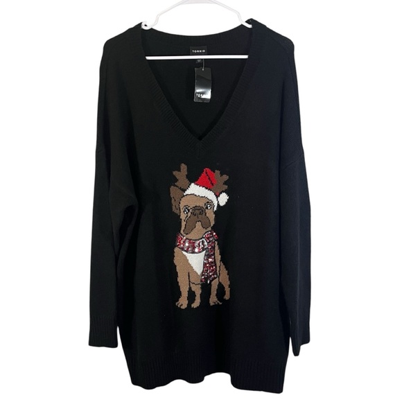 Torrid size 1 Christmas Sweater - Picture 1 of 5